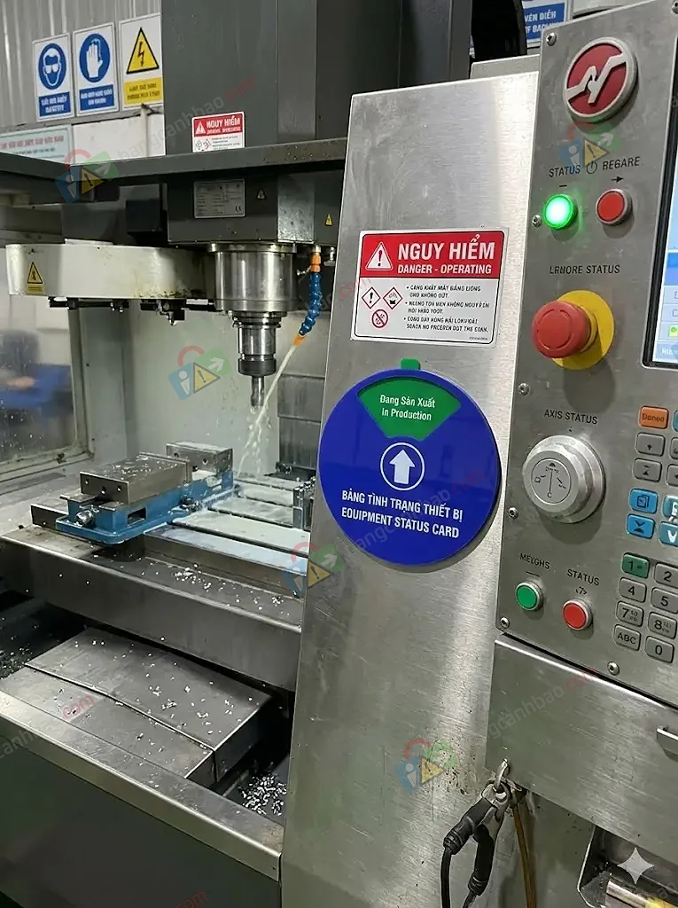 Bảng quản lý tình trạng thiết bị song ngữ Việt Anh